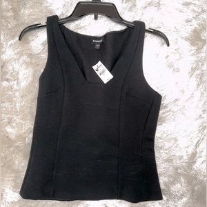 Express Fitter V-Neck Ponte Tank. Size S.